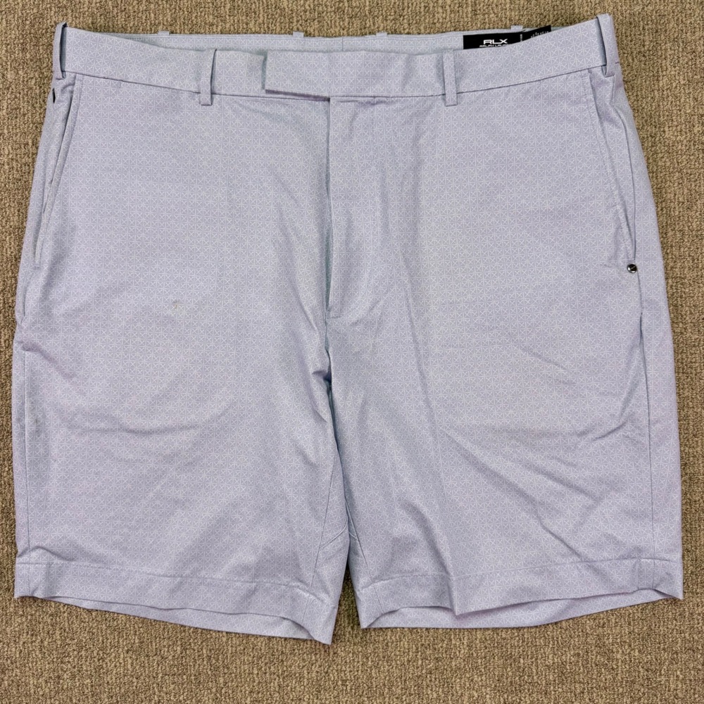 RLX Ralph Lauren Tailored Fit Performance Golf Shorts‎ Light Blue Sz 40